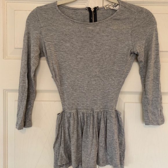 Peplum Shirt with Cut Outs - Picture 3 of 4